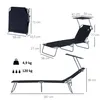 Outsunny Sonnenliege Gartenliege Relaxliege Dreibeinliege Produktbild-Vorschau 8