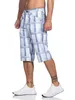 Herren 3/4  Kurze Hose Bermuda Shorts Karo Sommer /  Muster Produktbild-Vorschau 3