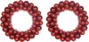 Two red Christmas ball wreaths are displayed side-by-side against a white background. Produktbild-Vorschau