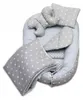 EliNeli Reisebett 7 Teile Baby-Kokonbett in Grau mit Canvas Produktbild-Vorschau 1