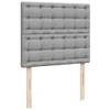 Eleganten-Stil Boxspringbett mit Matratze Hellgrau 120x200 Produktbild-Vorschau 8
