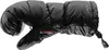 A black insulated mitten with red text and a black drawstring closure. Náhľad obrázku produktu
