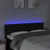 vidaXL LED Kopfteil Schwarz 144x5x78/88 cm Stoff Produktbild-Vorschau 2