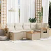 The Living Store 7-tlg. Garten-Sofagarnitur mit Kissen Produktbild-Vorschau 2