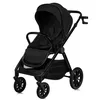 A black stroller is shown against a white background. Produktbild-Vorschau