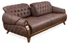 Dreisitzer Stoff Sofa Couch Polster Möbel Klassisch Produktbild-Vorschau 2