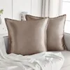 Satin Kissenbezug 80x80 2er Set Rosa Braun Produktbild-Vorschau 6
