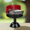 HI 16053 Posacenere con design a griglia, nero/rosso Anteprima dell’immagine prodotto 4