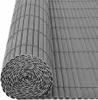 vidaXL Zahradní plot oboustranný PVC 90 x 500 cm šedý Náhled obrázku produktu 4