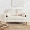 sweeek - 2-Sitzer-Sofa mit Bouclé Teddystoff und Holzbeinen Produktbild-Vorschau 5