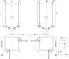 Mexen Lunar Duo Duschkabine Pendeltür 115 x 80 cm, Produktbild-Vorschau 13