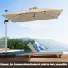 Slunečník COSTWAY Ø300cm, terasový slunečník s křížovou Náhled obrázku produktu 9