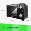 MPM Mini Backofen 10 L 1300 W Kompakter Tischbackofen Produktbild-Vorschau 6