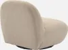 Poltrona girevole 360° bouclé, Beige Anteprima dell’immagine prodotto 4