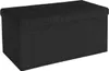 Intirilife Faltbare Sitzbank 76x38x38 cm in PIANO SCHWARZ - Produktbild-Vorschau 1