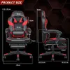 Puluomis Gaming Stuhl mit Massage und Fußstütze 150kg, Produktbild-Vorschau 3