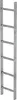 A vertical shot of a metal ladder with six rungs. Produktbild-Vorschau