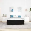 vidaXL Boxspringbett mit Matratze Schwarz 140 x 200 cm Produktbild-Vorschau 3