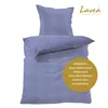 Lavea Seersucker Bettwäsche Set Karo, Landhaus Blau, 100% Produktbild-Vorschau 4