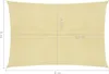 Sonnensegel 160 g/m² Beige 5x6 m HDPE Produktbild-Vorschau 7