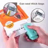 Přenosný sáček Heat Sealer s řezačkou, ruční 2 v 1 Chip Bag Náhled obrázku produktu 9