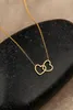 Lundholm Luxe Ketting Dames Goud kleurig Waterproof Hartjes Productafbeelding-voorbeeld 4