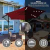 SWANEW Sonnenschirm Rot LED Solar Ø350cm Ampelschirm Produktbild-Vorschau 3