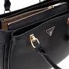 Elegante schwarze Fedora-Damentasche mit abnehmbarem Produktbild-Vorschau 21