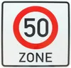 ORIGINAL Zonenschild Beginn 50 ZONE Geburtstagsgeschenk für Produktbild-Vorschau 1