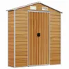 vidaXL Szopa ogrodowa Jasnobrązowa 191x215x198 cm Stal Podgląd zdjęcia produktu 9