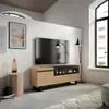 TV-Schrank, Lowboard, 150x35x57cm, Für TV-Geräte bis zu Produktbild-Vorschau 2