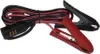 A black and red cable with two alligator clips and a connector. Produktbild-Vorschau