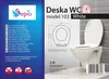 Deska sedesowa WC klasyczna koło polipropylen biała Podgląd zdjęcia produktu 3