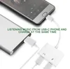 A USB-C adapter is shown connected to a smartphone and a power bank, illustrating its function. Náhled obrázku produktu