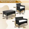 Jayseuw 4tlg Lounge Set Balkon Möbel Gartengruppe Produktbild-Vorschau 7