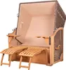 Strandkorb-Set - bene living - Schaalsee Teak - PE grau - Produktbild-Vorschau 22
