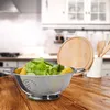 Relaxdays Küchensieb Edelstahl, Seiher mit Griffen, runder Produktbild-Vorschau 2
