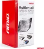 A product box for a muffler tail, showing different models and colors. Anteprima dell’immagine prodotto