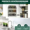 bremermann Gewürzregal zur Wandmontage, 3 Ebenen, schwarz, Produktbild-Vorschau 3