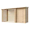 TIMBELA M205 - Casetta da giardino in legno con porta legna Anteprima dell’immagine prodotto 4