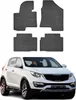2010-2015 Kia Sportage Fußmatten TPE Schwarz 4 tlg Produktbild-Vorschau 1