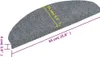 vidaXL Tappetini autoadesivi 15 pezzi 65x21x4 cm Grigio Anteprima dell’immagine prodotto 9