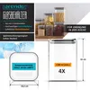 Barattoli di vetro Arendo, set di contenitori in vetro 4x Anteprima dell’immagine prodotto 2