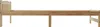 A side view of a wooden bed frame on a white background. Anteprima dell’immagine prodotto