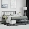 A bedroom scene with a bed frame and bedding. Náhľad obrázku produktu
