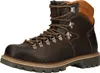 A single brown leather hiking boot shown from a three-quarter side view against a white background. Anteprima dell’immagine prodotto