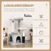 PawHut Kratzbaum Katzenbaum mit Massageecke Katzenhöhle Produktbild-Vorschau 4
