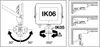 Diagrams showing the adjustable angles of a floodlight and installation guidelines. Anteprima dell’immagine prodotto