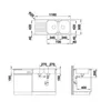 Spüle Blanco LANTOS 8 S-IF 1160 x 500 mm edelstahl Produktbild-Vorschau 10