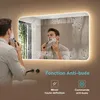 doporro Miroir de Salle de Bains Lumineux 100x80cm Glace Voir les images du produit 3